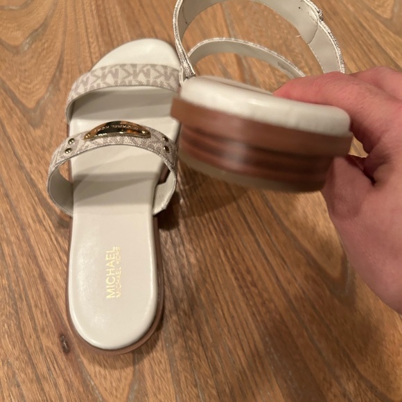 Michael Kors - Logo Two Strap Sandals - Picture 6 of 8